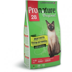 Pronature Originals 28 для взрослых кошек и котов (мясной праздник) 20 кг / Pronature Originals 28 adult (meat fiesta) 20 kg