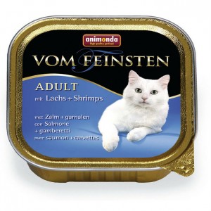 Animonda Vom Feinsten Adult 100 гр для взрослых котов и кошек с лососем и креветками