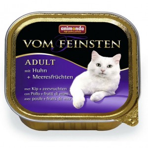Animonda Vom Feinsten Adult 100 гр для взрослых котов и кошек с курицей и морепродуктами