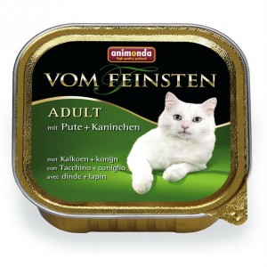 Animonda Vom Feinsten Adult 100 гр для взрослых котов и кошек с индейкой и кроликом