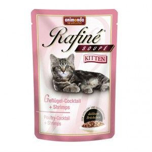 Animonda Rafine Soupe Kitten 100 гр для котят - коктейль из мяса домашней птицы и креветок