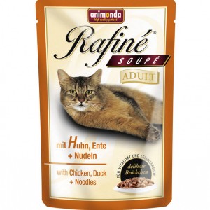 Animonda Rafine Soupe Adult 100 гр для взрослых кошек и котов - коктейль из курицы, утки и пасты