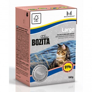 Bozita Funktion для кошек и котов крупных пород (лосось) 190 гр / Bozita Funktion Sensitive Large 190 gr