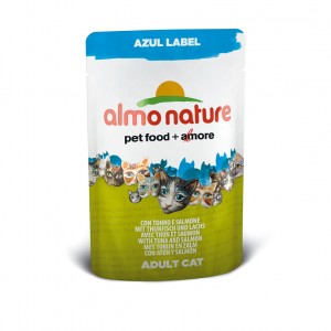 Almo Nature Azul Label с тунцом и лососем (пауч) 70 гр / Almo Nature Azul Label tuna and salmon (pouch) 70 gr
