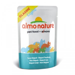 Almo Nature Classic для стерилизованных котов и кошек с полосатым тунцом (пауч) 55 гр / Almo Nature Classic light Skip Jack Tuna (pouch) 55 gr