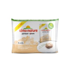 Almo Nature Classic с Курицей и лососем (паучи) 50х6 гр / Almo Nature Classic