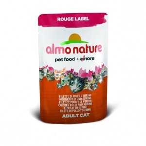 Almo Nature Rouge Label холистик с Куриным филе и крабовыми палочками 55 гр / Almo Nature Rouge Label holistic